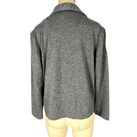L. L. Bean Traveler women's gray lightweight jacket Petite Small button front - Picture 4 of 7